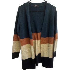 Modern Canvas Block Cardigan Size Medium